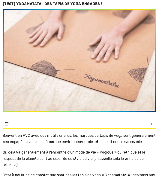 Extrait de publication Yogamatata